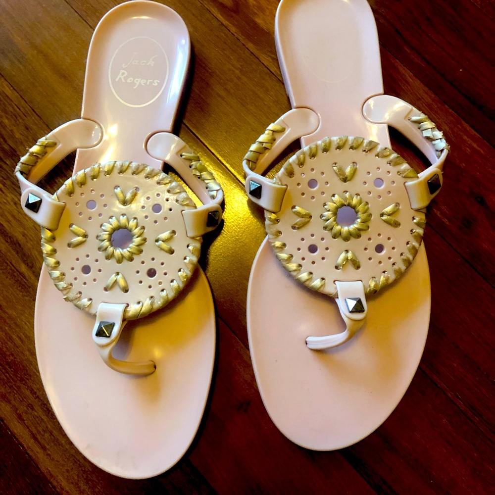Jack Rogers Georgica jelly sandals pink size 7